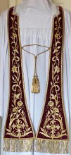 Antique Red Preaching Stole